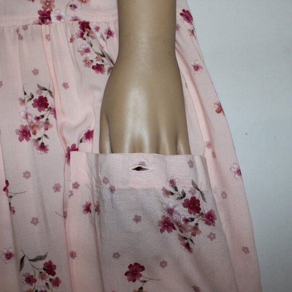 Erika II Sz 3X Dress Pink Magenta Floral Pocket Unlined 100% Cotton Dress - Picture 15 of 15
